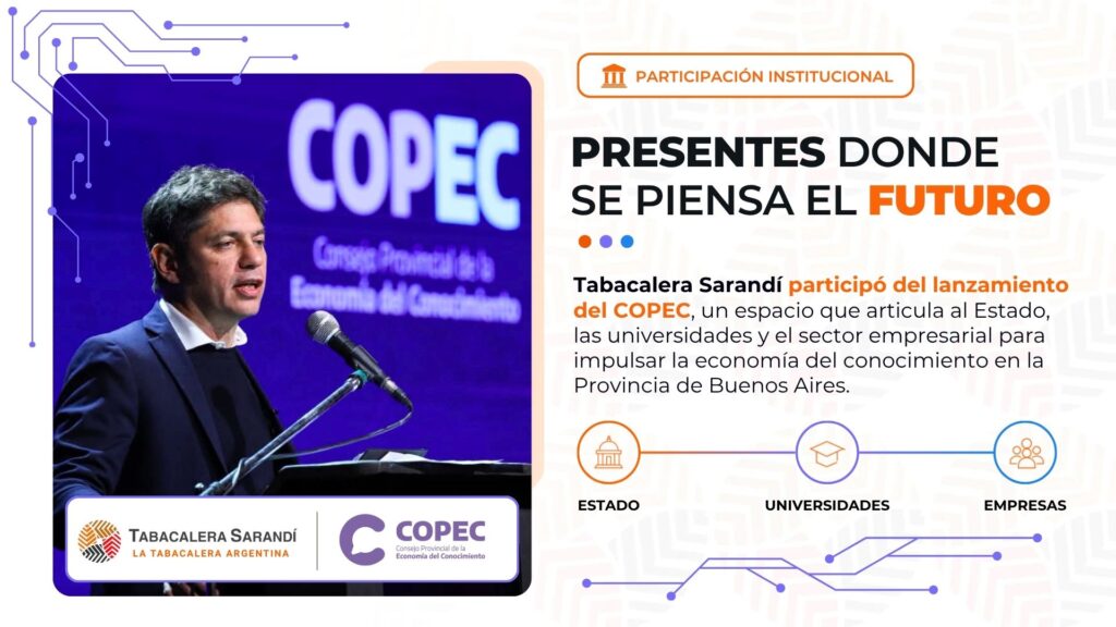 Tabacalera Sarandí participó del lanzamiento del COPEC junto a Axel Kicillof