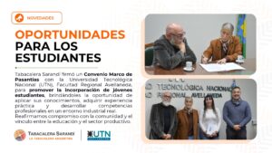 Tabacalera Sarandí y UTN Avellaneda firman convenio de pasantías